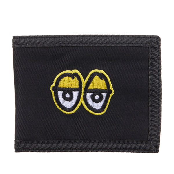 KROOKED EYES BI-FOLD WALLET BLACK